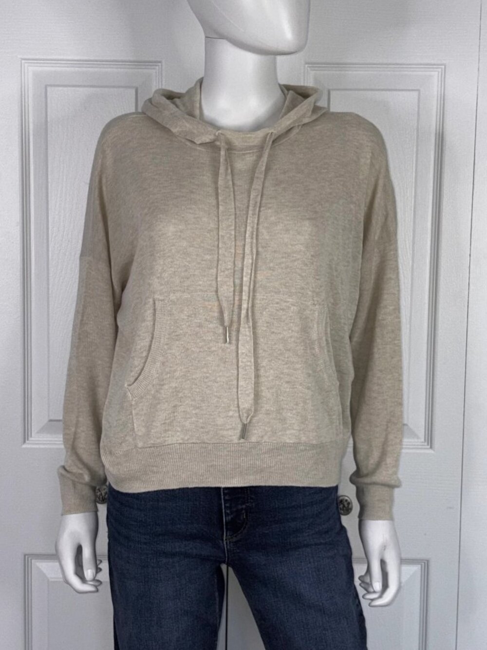 MANGO women's small knit hoodie  LIKE NEW